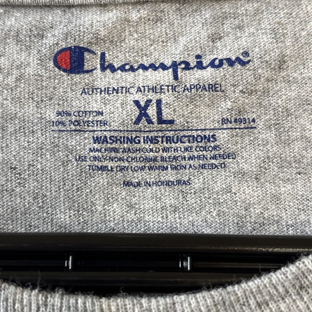 Champion Yale University Bulldogs Graphic Short Sleeve T-Shirt Size XL Gray - Picture 7 of 10